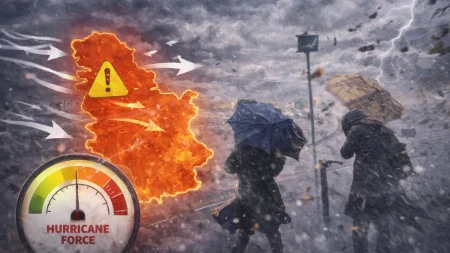 Živa pada na minus 2, vetar olujni, a kiše nema na vidiku! RHMZ upalio meteoalarm za ove delove Srbije!