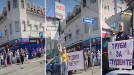 Blokaderi razvili transparente i molili vozače da trube, a narod im pokazao šta misli: Dobili odgovor koji će dugo pamtiti!