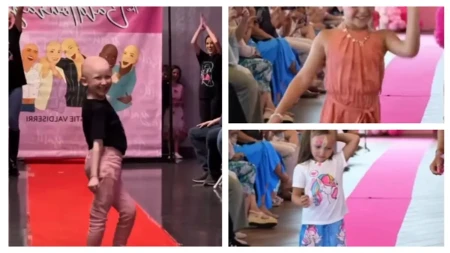 Izašle su na pistu sa perikama, a onda ih zajedno skinule i bacile: Snimak devojčica koje se bore sa rakom tera suze na oči