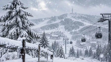 Jučе leto, danas sneg! Kopaonik se zabeleo, ledeni vetar šiba planinu (VIDEO)
