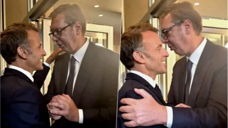 "Najbolji razgovori dogode se sasvim slučajno" Vučić i Makron se sreli u prolazu, hit susret u sedištu UN