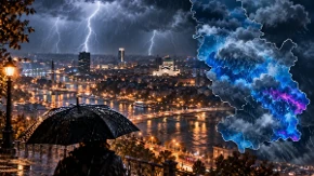 Srbijo, spremi kišobrane! Noćas stiže novi udar, jedan deo zemlje neće se izvući ni do jutra