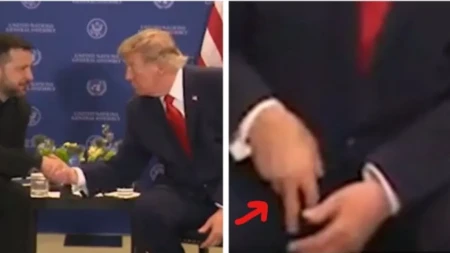 Šta je Tramp poručio ovim znakom?! Posle rukovanja sa Zelenskim spustio ruku i pokazao „V“ (VIDEO)