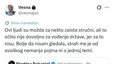 "Bolje da nisam gledala, ovo je bruka" Blokaderka pokopala "Studentsku" listu 