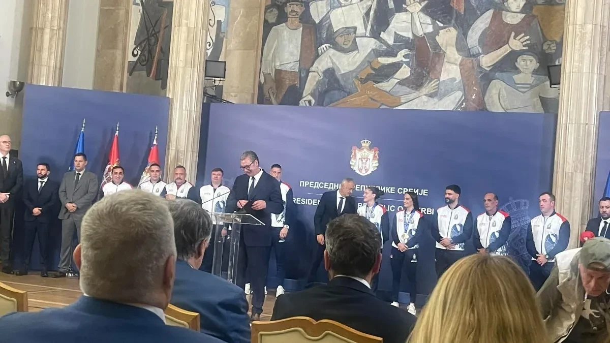 Vučić dočekao šampione: "Beskrajno sam ponosan na vaš uspeh, hvala vam!"