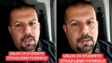 "Ako se momentalno ne ograde, odustajemo od podrške": Oštra poruka studentima zbog Gruhonjića