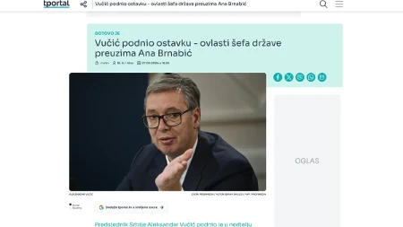 Ostavka Vučića glavna vest u svim medijma u Hrvatskoj, BiH i Crnoj Gori
