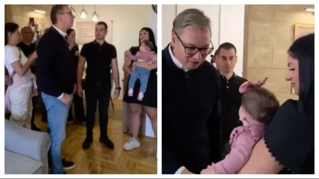 Stan od 70 kvadrata platili 90.000 evra: Vučić posetio porodicu koja je uzela kredit za mlade