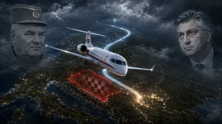 Hrvatska zatvorila nebo za avion sa telom Ratka Mladića?! Letelica morala zaobilaznim putem do Srbije