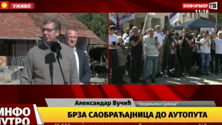 Nastavak bitke za Srbiju! Vučić sa narodom u Donjoj Kamenici: Ko može da udari ženu, taj može da radi i protiv države