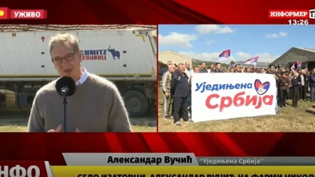 Nastavak bitke za Srbiju! Vučić sa narodom u selu Izatovci