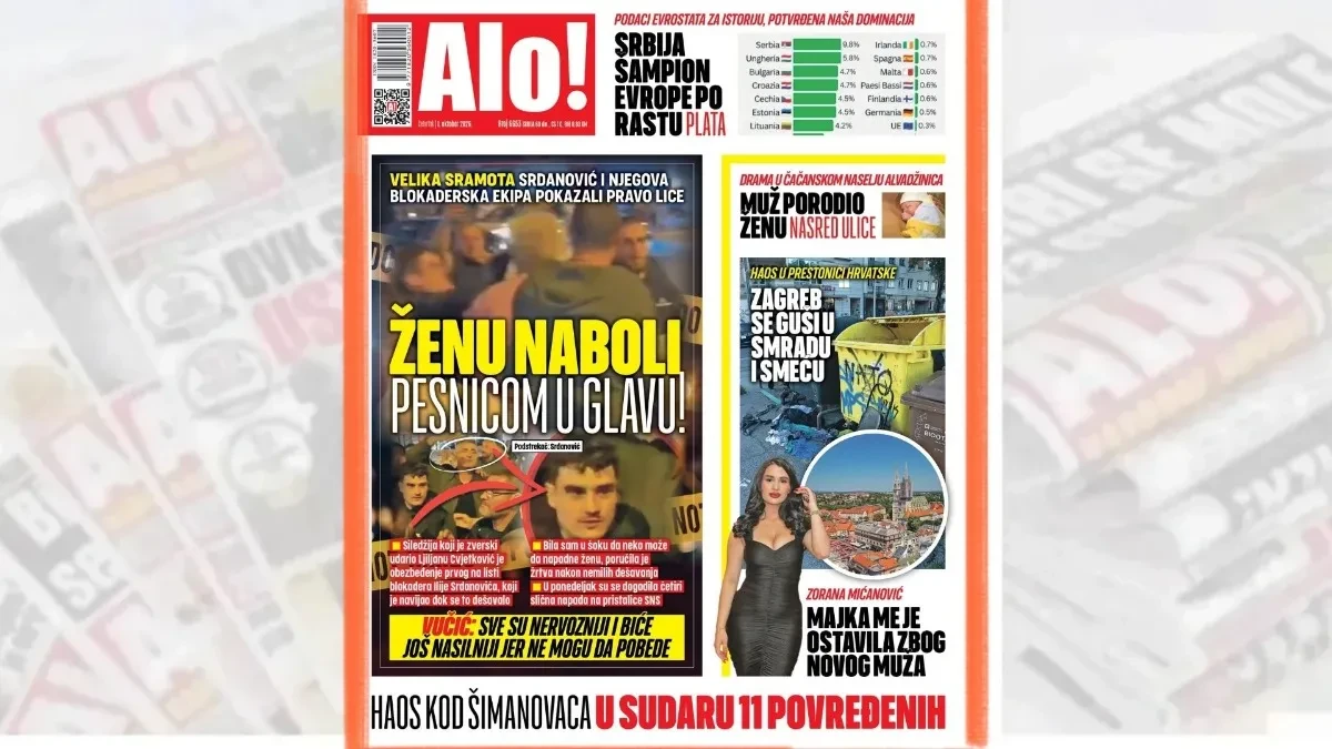 Ženu naboli pesnicom u glavu: Srdanović i njegova blokaderska ekipa pokazali pravo lice