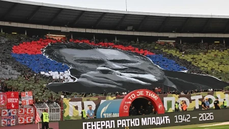 U čast Ratka Mladića: Minut ćutanja i posebna koreografija na početku 180. večitog derbija posvećena preminulom generalu