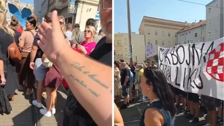 "J*bem ti majku komunističku, zgazi ih sve redom" Incident na protestu u Zagrebu