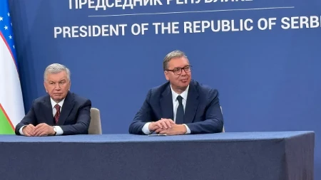 Vučić i Mirzijojev u Palati Srbija: Razmena i potpisivanje dokumenata Srbije i Uzbekistana (FOTO/VIDEO)