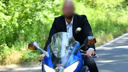 Ovo je Ivan koji je poginuo na motoru kod Ljiga: Sa suprugom tek što je proslavio prvu godišnjicu braka, pa nastradao u jezivom čeonom sudaru! (FOTO)