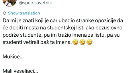 "Koji ih je car to ubedio?" Opozicionari popili hladan tuš od blokadera 